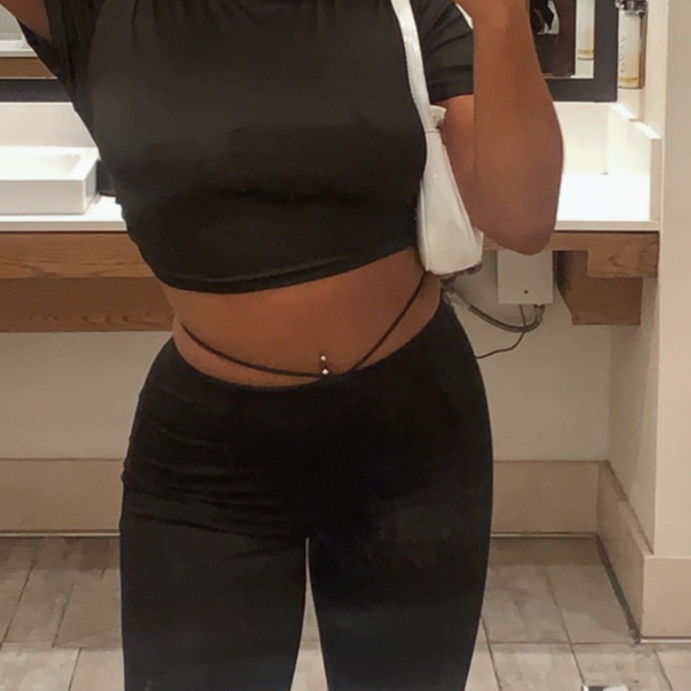 Aritzia Black Bono Flared Leggings